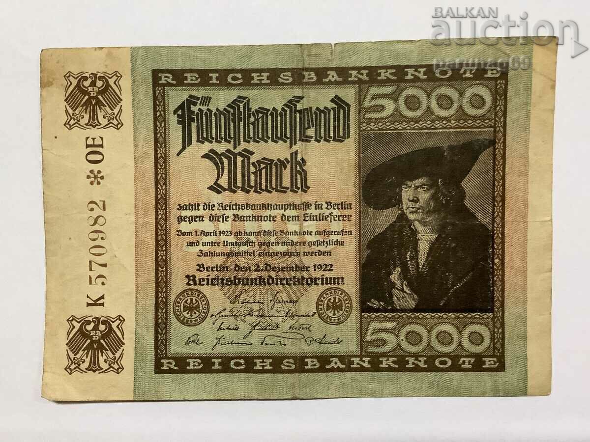 Γερμανία 5000 μάρκα 1922