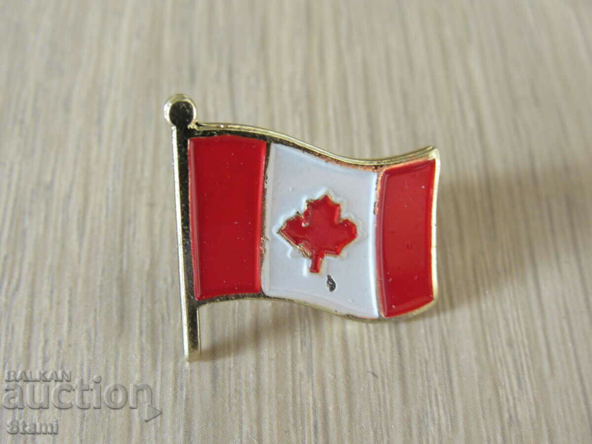 Canadian flag badge with price 7.30 BGN | € 3.73 Canadian flag badge with price 7.30 BGN | € 3.73