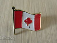 Canadian flag badge
