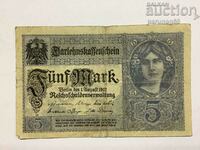 Германия  5 марки 1917 година