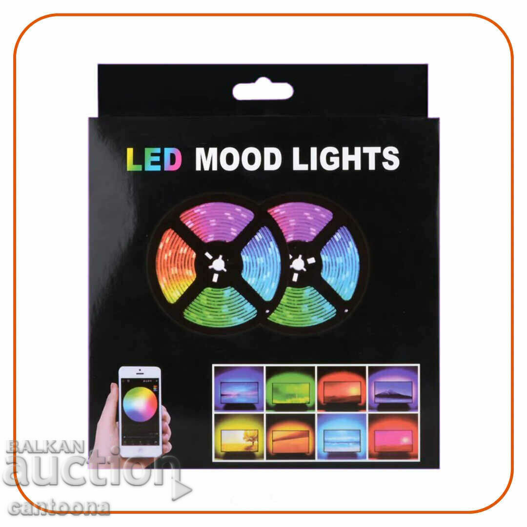 5 meter RGB LED 5050 strip, remote, APP - Android/iOS - 7