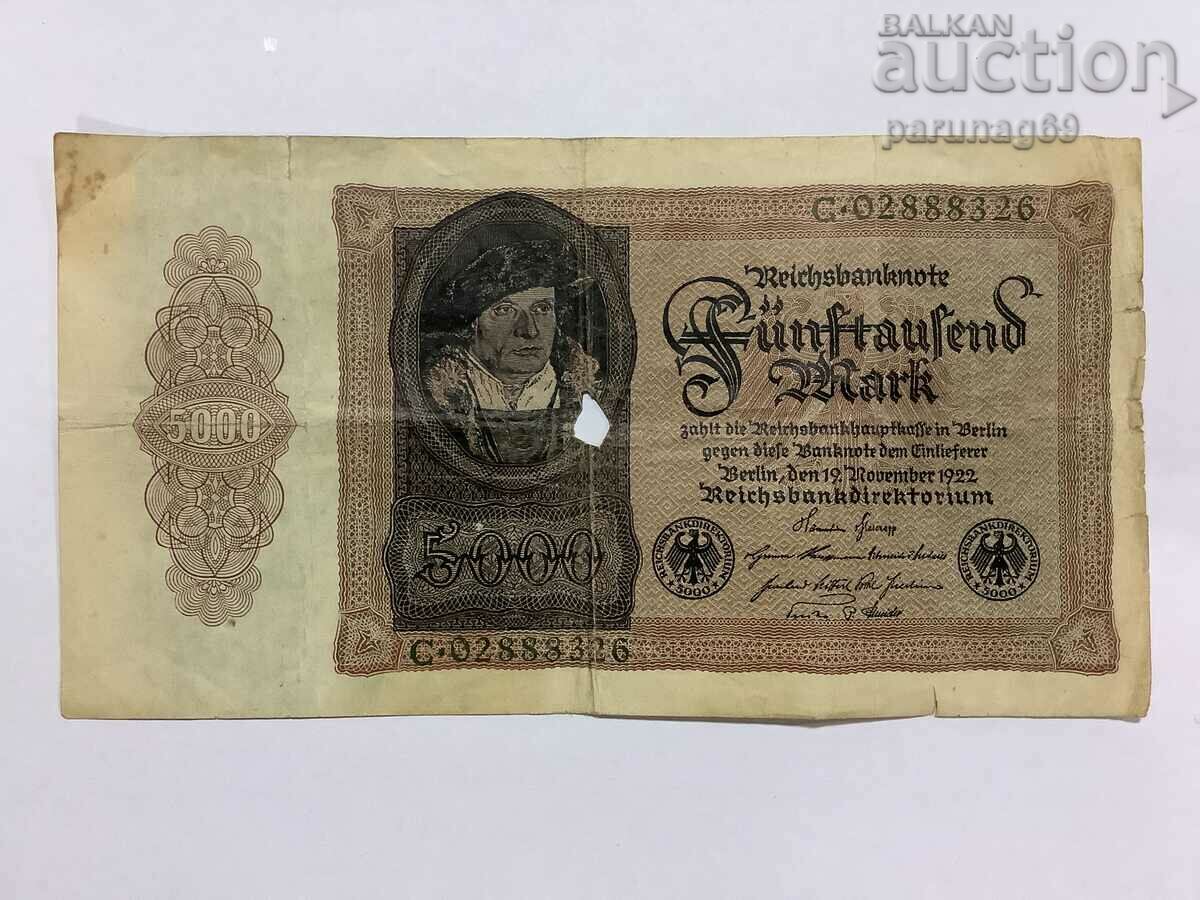 Germania 5000 de mărci 1922