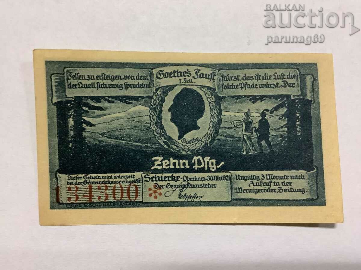 Германия 10 пфенига 1921 година