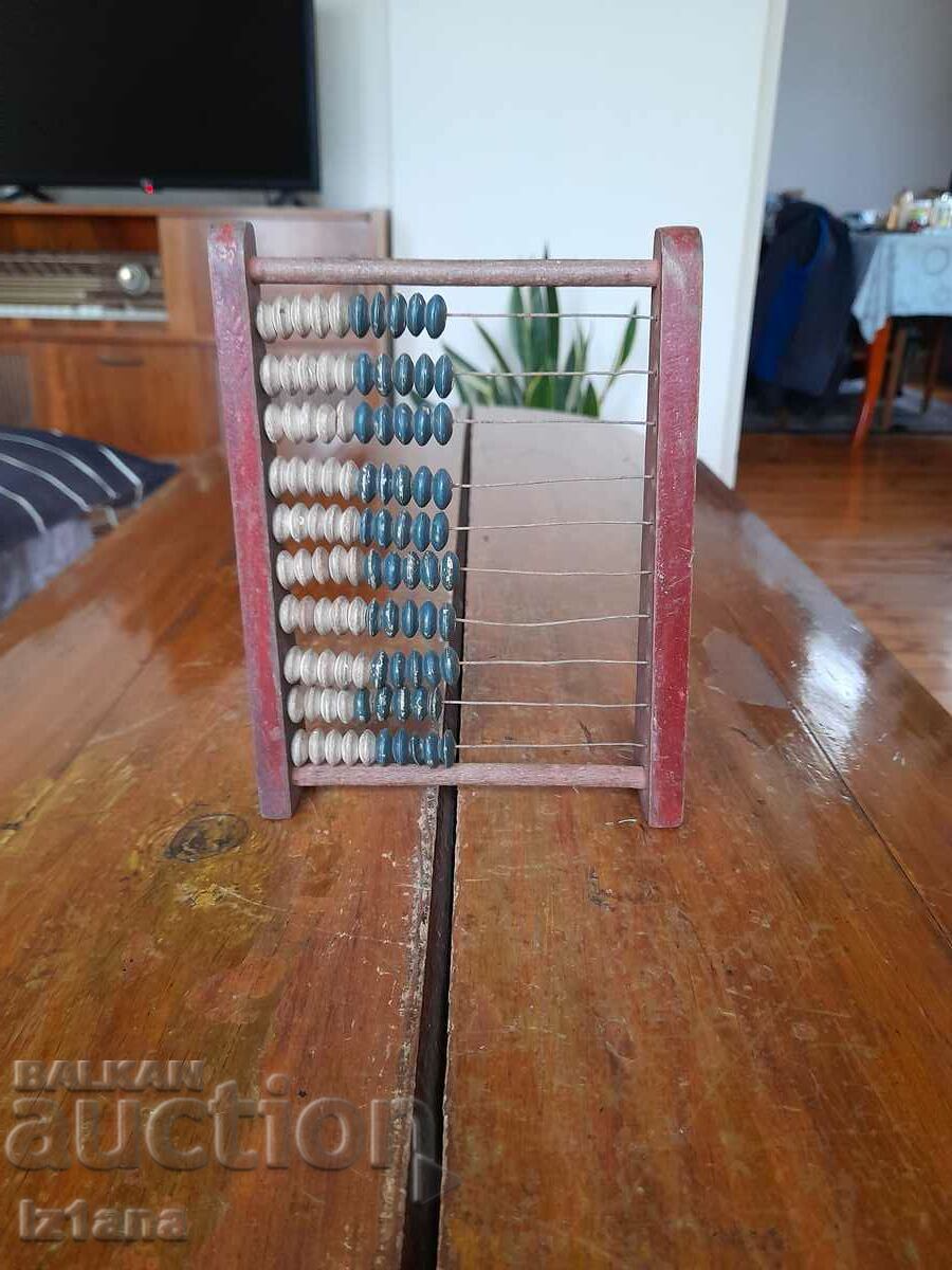 An old children's abacus
