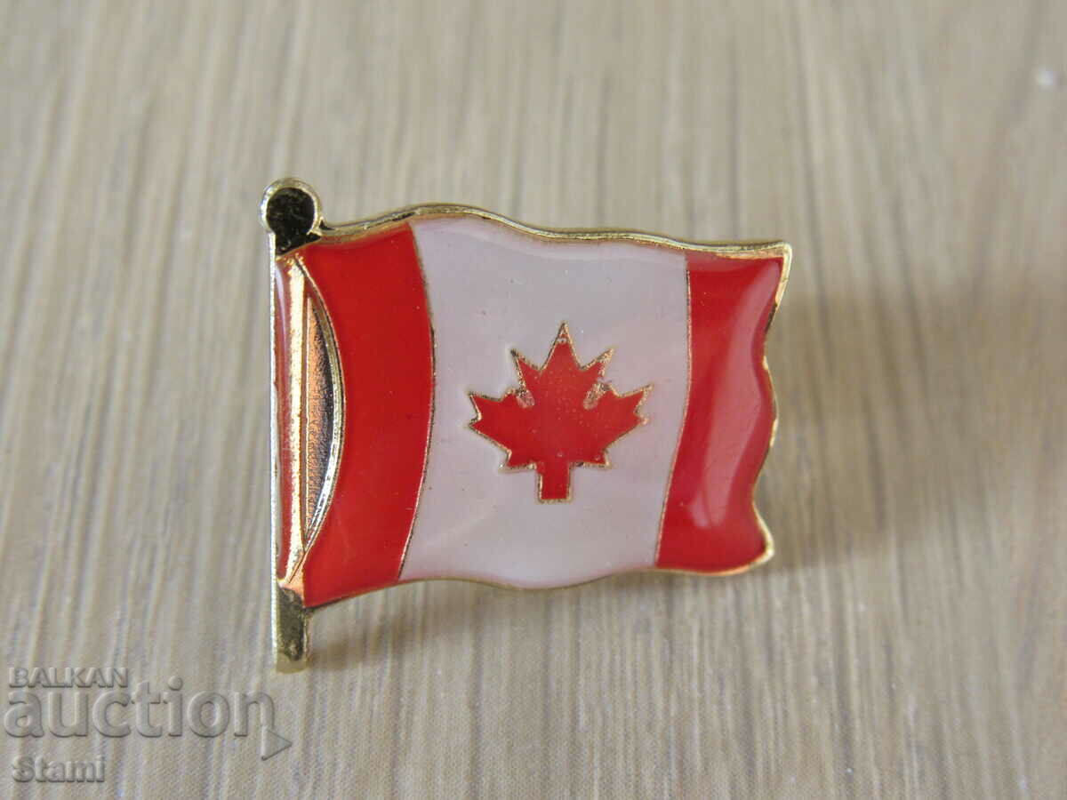 Canadian flag badge with price 7.30 BGN | € 3.73 Canadian flag badge with price 7.30 BGN | € 3.73