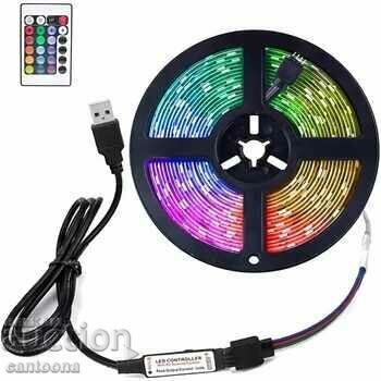 Delivery of 2 meter strip RGB LED 505, remote, APP - Android/iOS Delivery of 2 meter strip RGB LED 505, remote, APP - Android/iOS