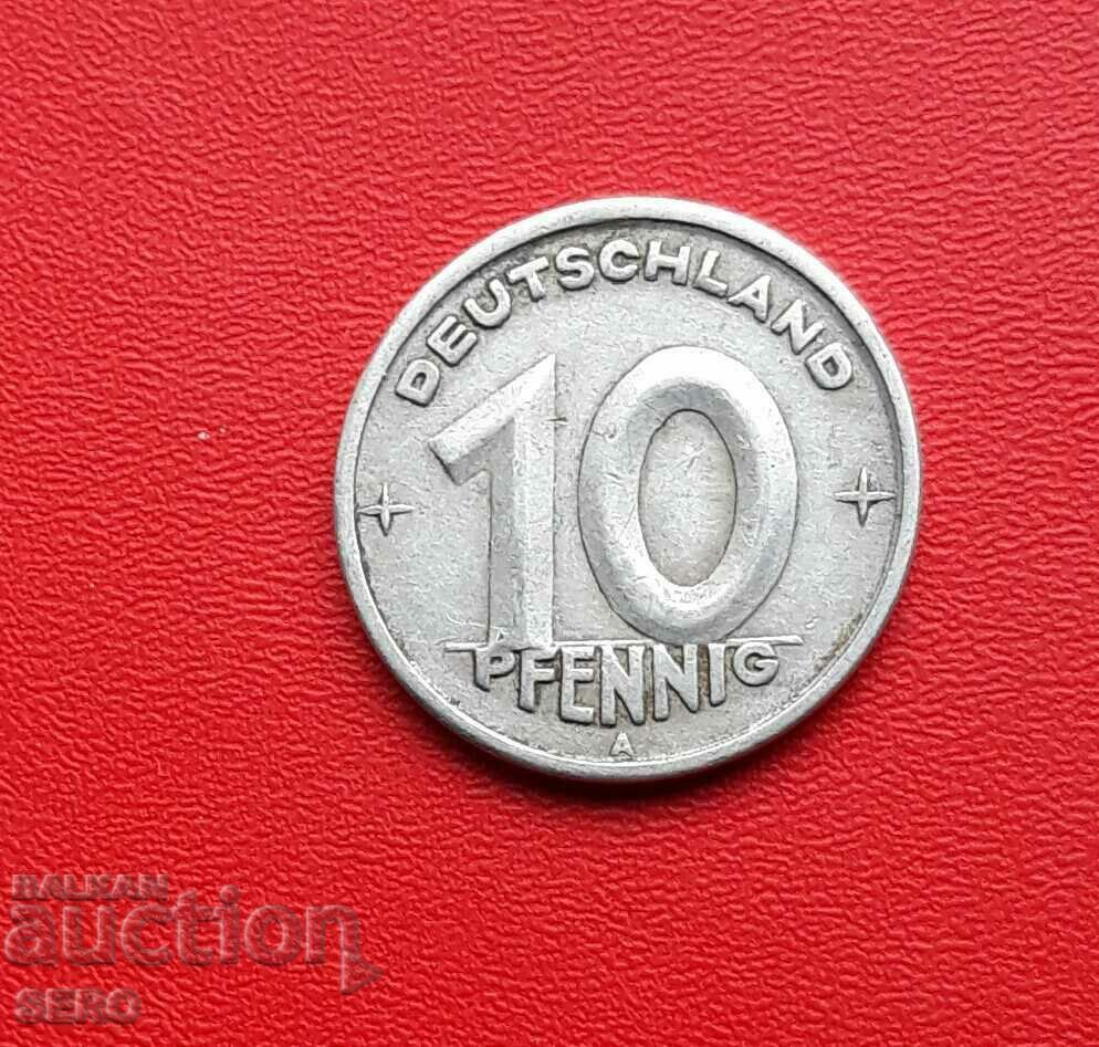 Германия-ГДР-10 пфенига 1948 А-Берлин