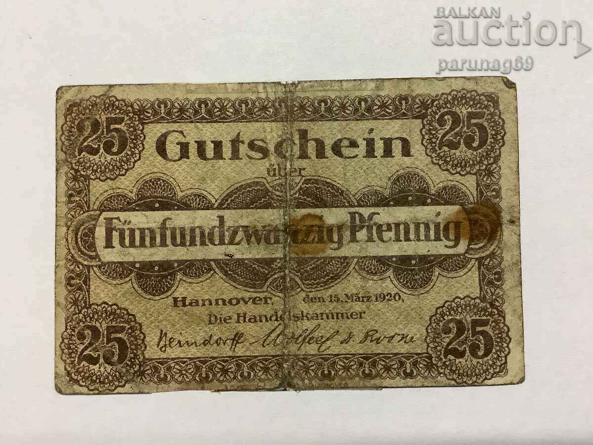 Γερμανία 25 pfennig 1920