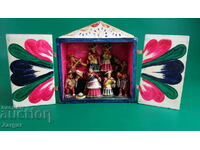 Περού μουσικοί box diorama