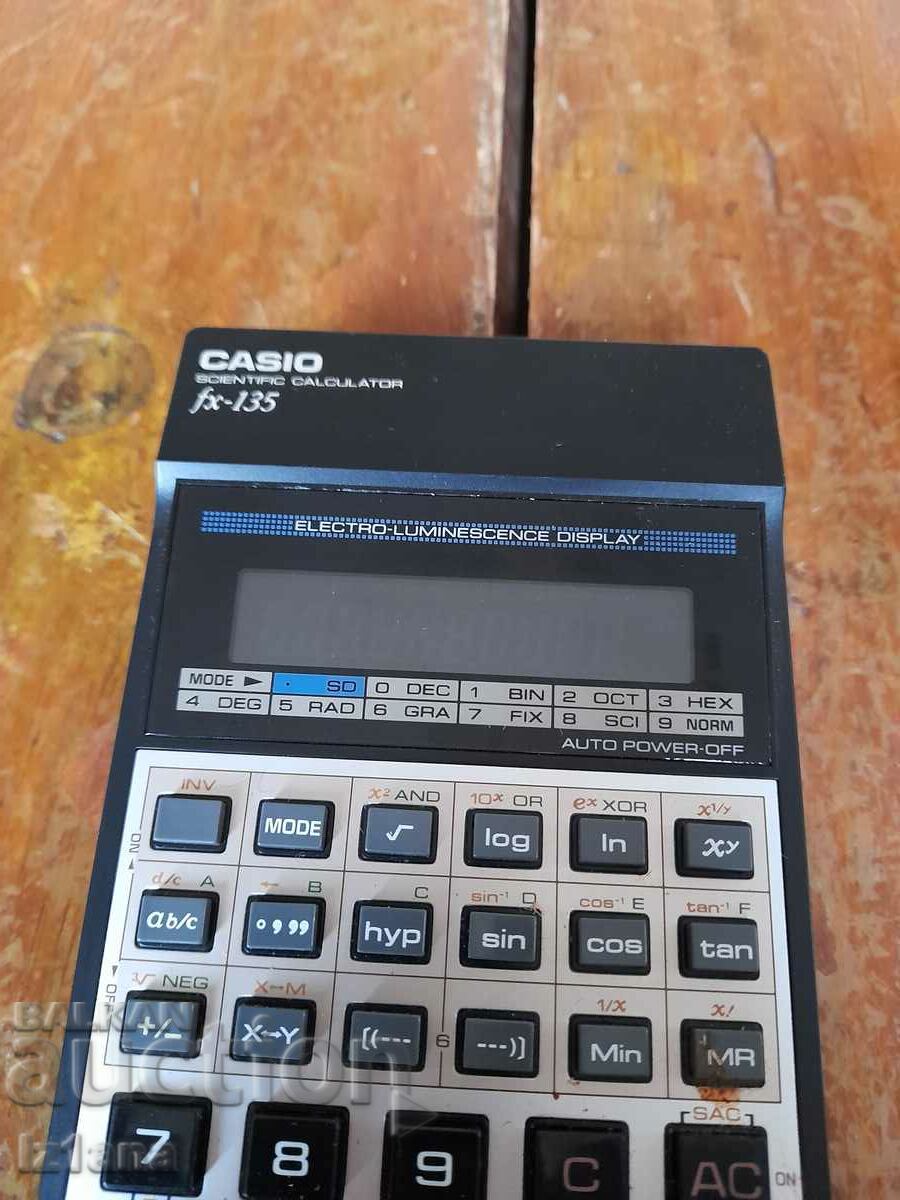Παλιά αριθμομηχανή Casio FX-135 με τιμή 50.00 BGN | € 25.56