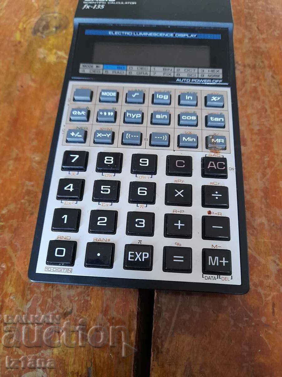 Δημοπρασία Παλιά αριθμομηχανή Casio FX-135
