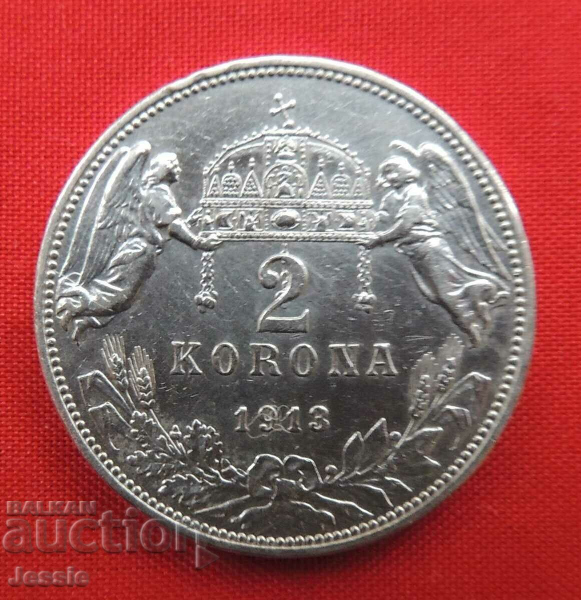 2 Korona 1913 Austro-Ungaria / Ungaria / COMPARA ŞI EVALUA