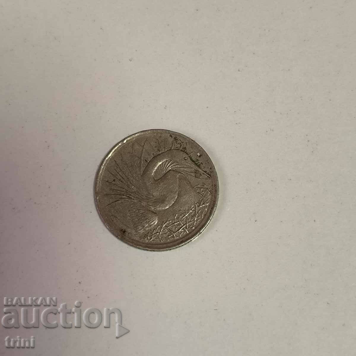 Сингапур 5 цента 1972  година  ж95