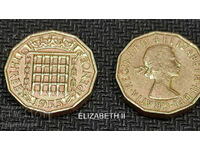 Marea Britanie 3 pence, [1955 - 1965]