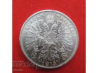 2 crowns 1913 Austria-Hungary silver COMPARE AND RATE!