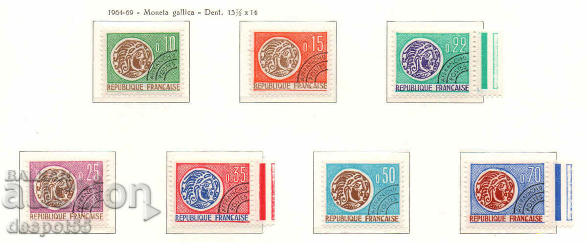 1964. Франция. Вестникарски марки - Келтски монети.