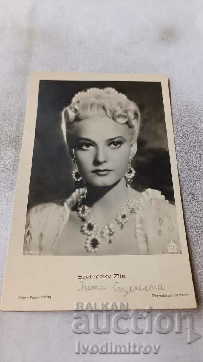 Postcard Szeleczky Zita