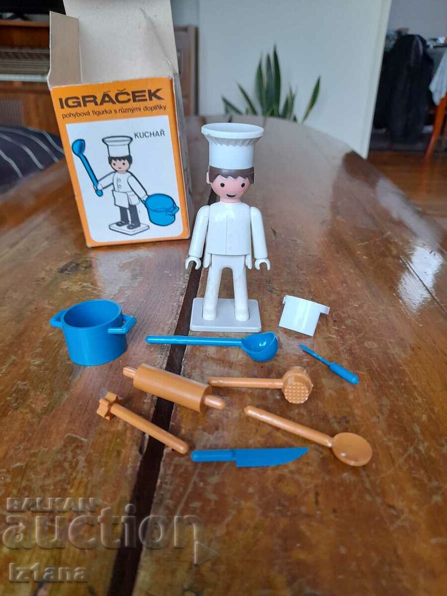 Old toy, Chef figure with price 45.00 BGN | € 23.01 Old toy, Chef figure with price 45.00 BGN | € 23.01