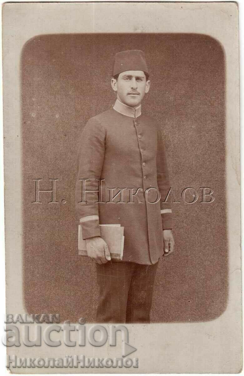 OLD PHOTO MAN IN TURKISH UNIFORM FEZ G479