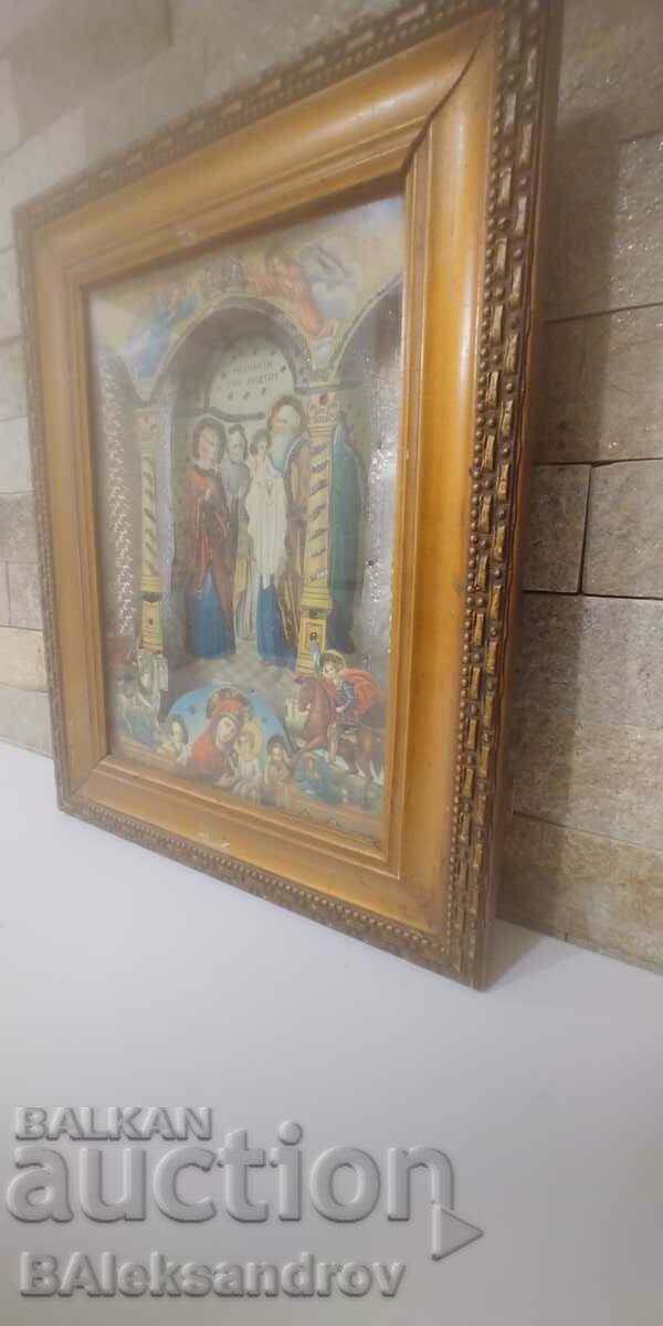 Auction Old icon, written on the back 1958 Auction Old icon, written on the back 1958