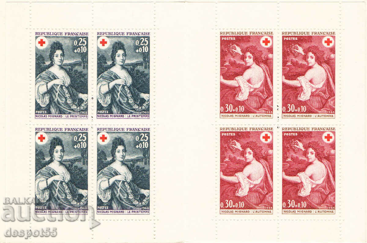 1968. France. Red Cross. Carnet. 1968. France. Red Cross. Carnet.