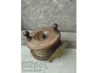 Old fishing reel - wood and bronze