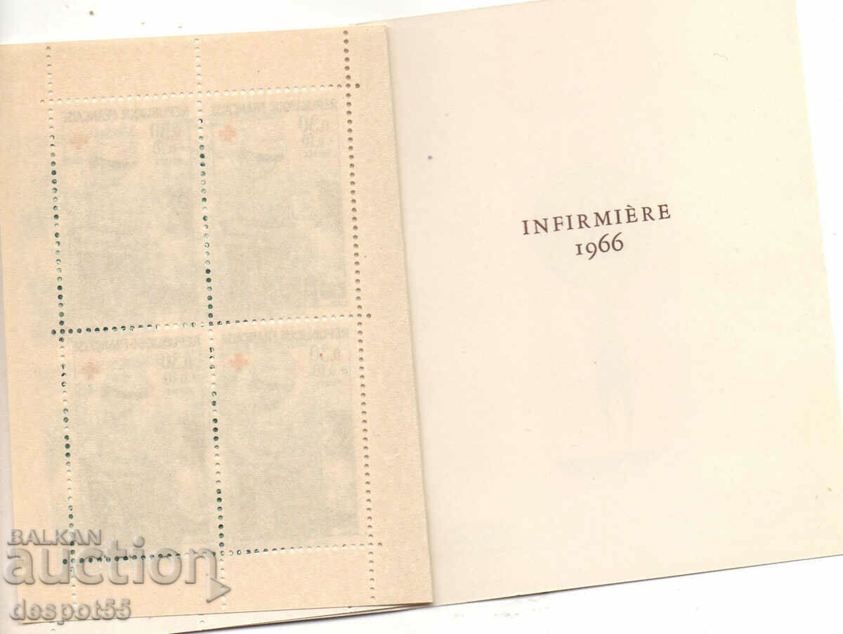 Auction 1966. France. Red Cross. Carnet. Auction 1966. France. Red Cross. Carnet.