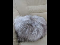 Elegant women's arctic fox fur hat, new