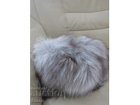 Elegant women's arctic fox fur hat, new