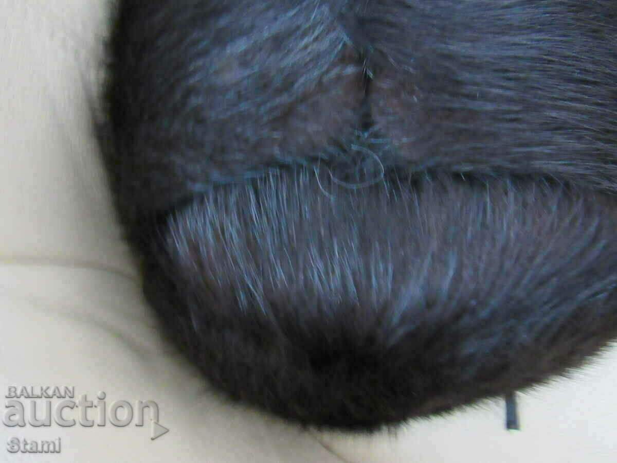 Auction Elegant men's mink fur ear hat, new Auction Elegant men's mink fur ear hat, new
