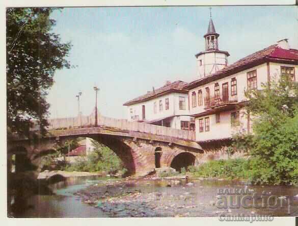 Картичка  България  Трявна Старият мост и часовникова кула3*