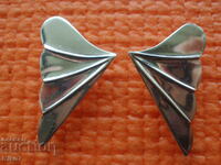 Interesting silver earrings - "Wings".