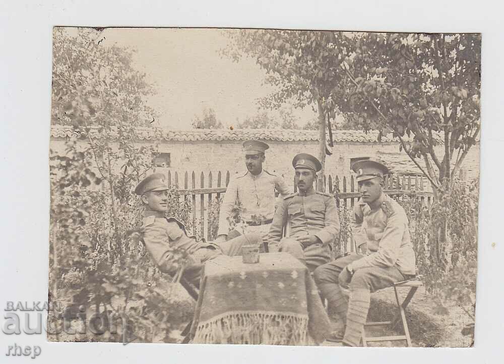 Български офицери Първа световна война стара снимка