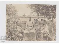 Ofițerii bulgari din Primul Război Mondial fotografie veche
