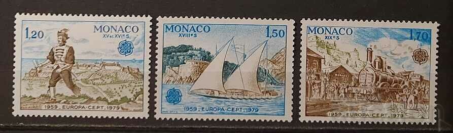 Монако 1979 Европа CEPT Кораби/Локомотиви MNH