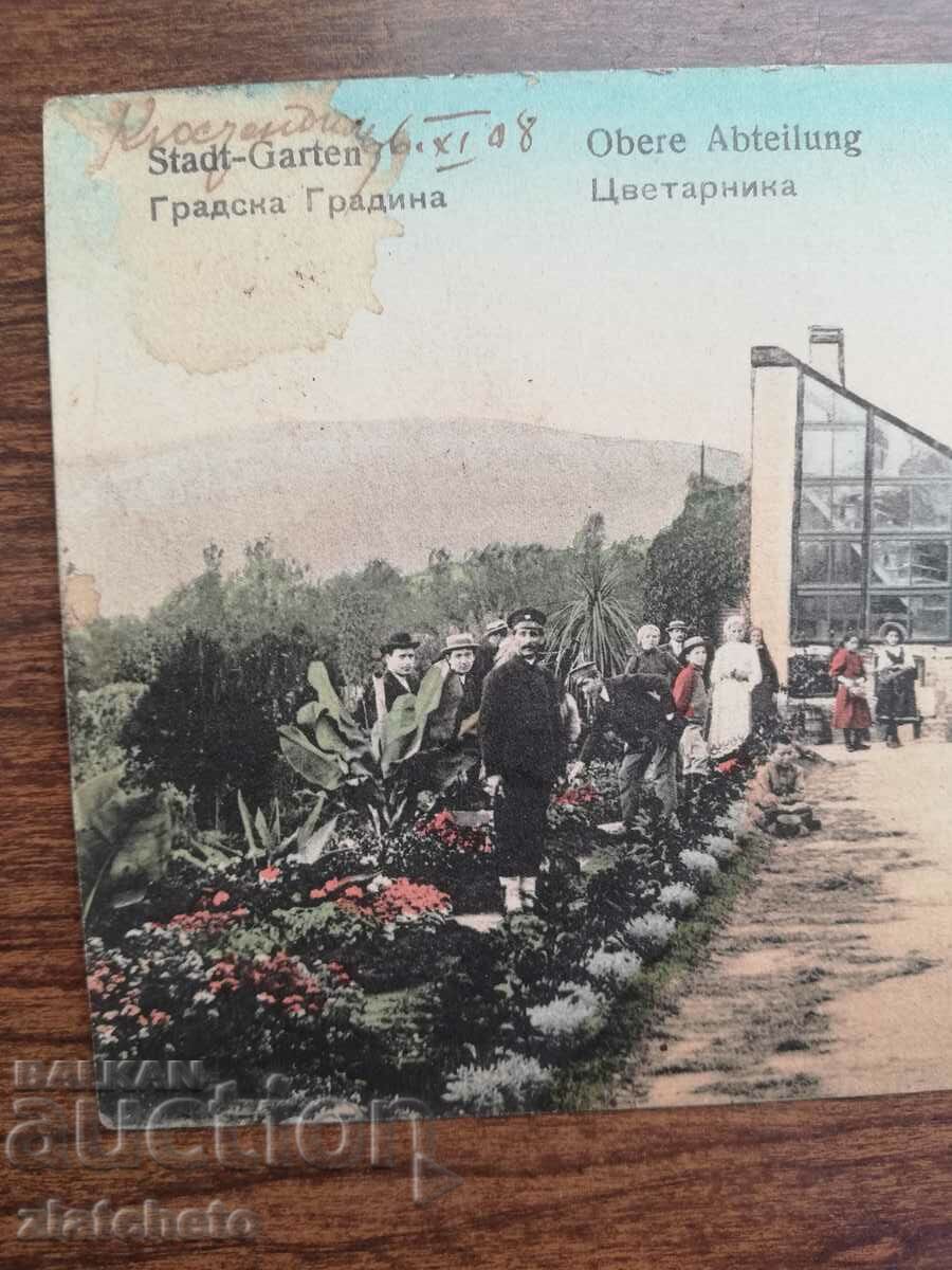 Auction Postal card Kingdom of Bulgaria - City.garden. Kyustendil?! Auction Postal card Kingdom of Bulgaria - City.garden. Kyustendil?!