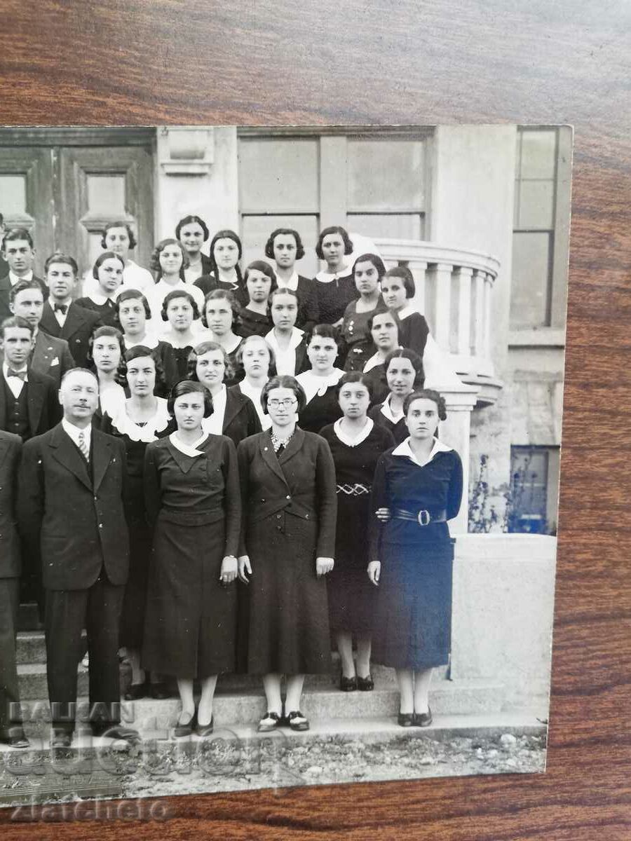 Old photo Kingdom of Bulgaria - Carnegy club. 1933 Sofia with price 55.00 BGN | € 28.12