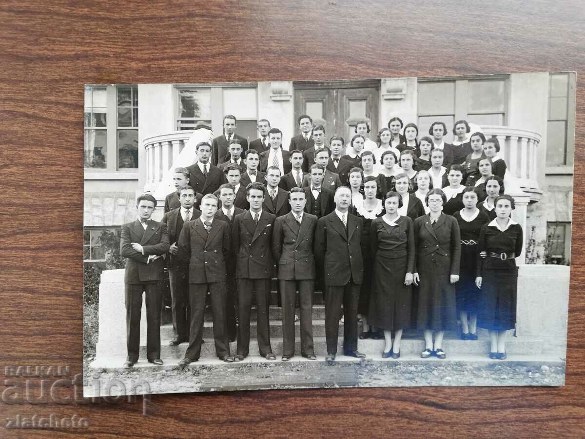 Fotografie veche Regatul Bulgariei - Clubul Carnegy. 1933 Sofia