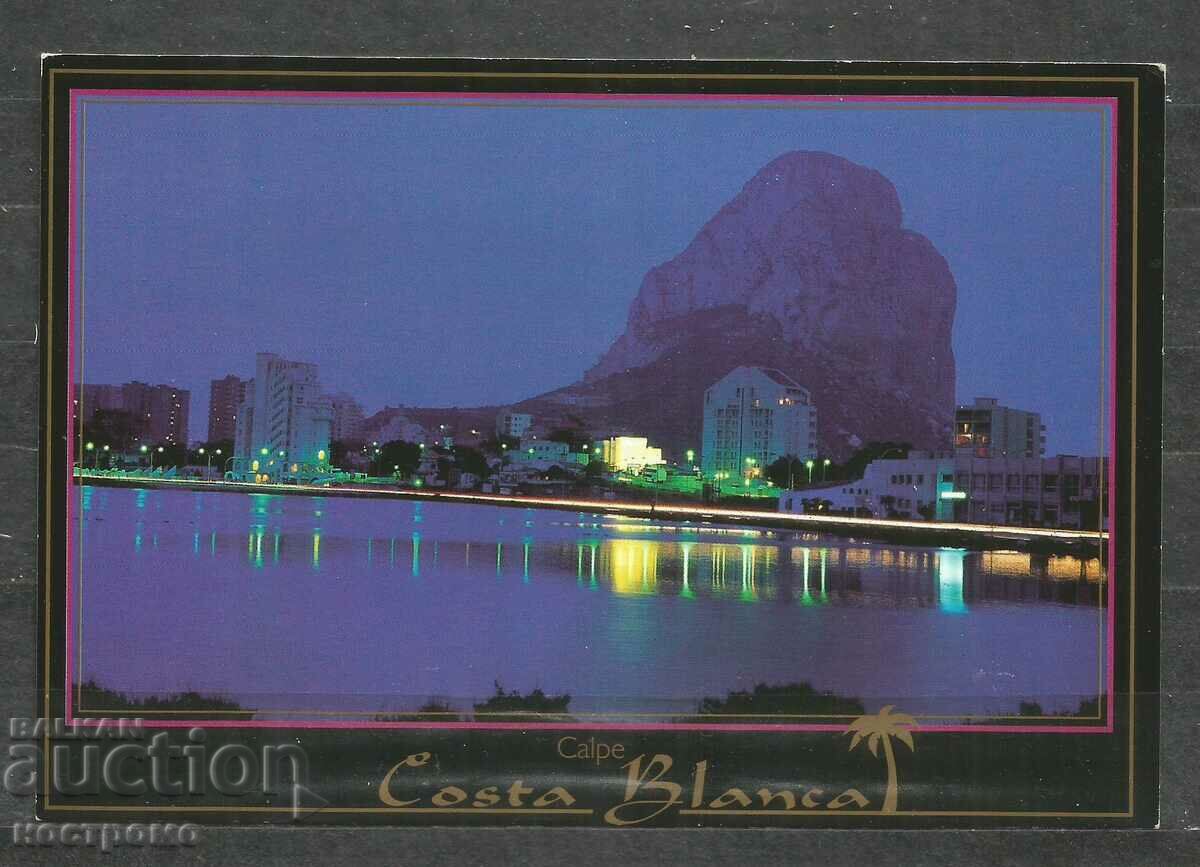Costa Blanca  -  Spain   Post card  - A 1665