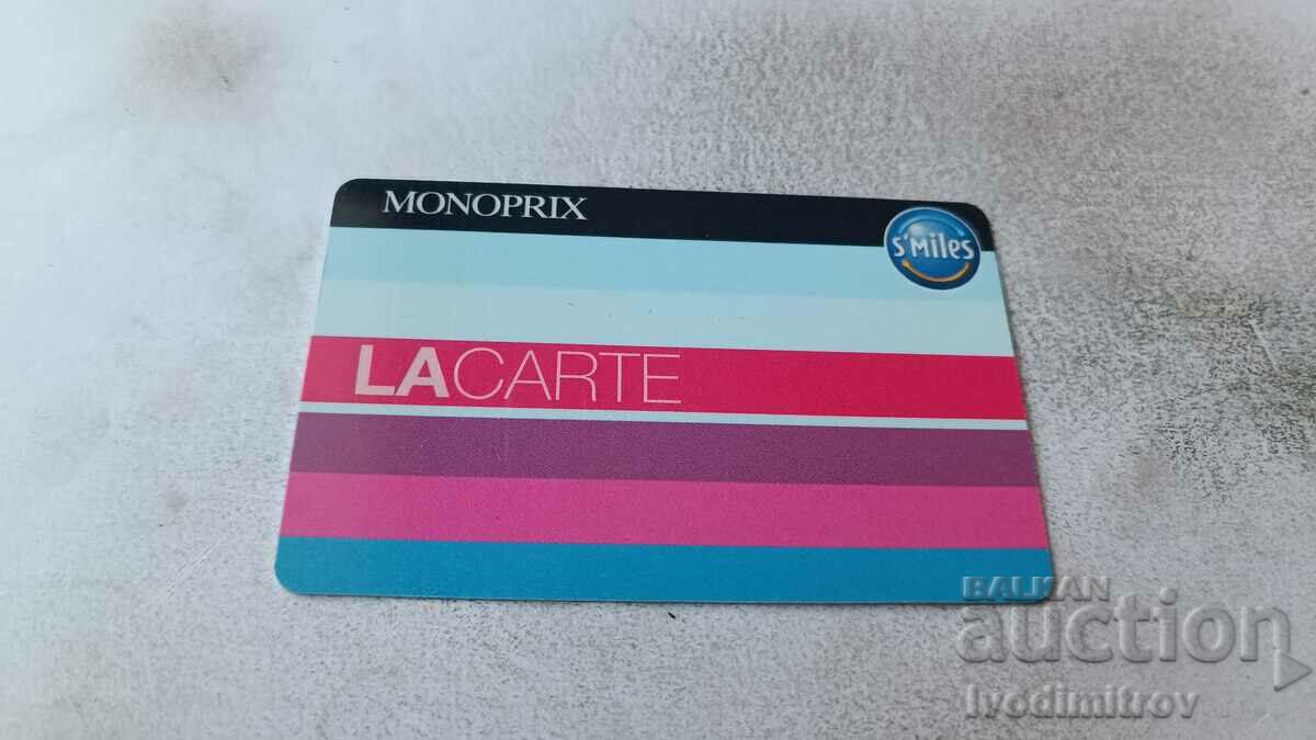Κάρτα καζίνο La Carte Monoprix