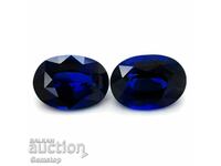 6.32 ct natural sapphire oval pair cert.GGL