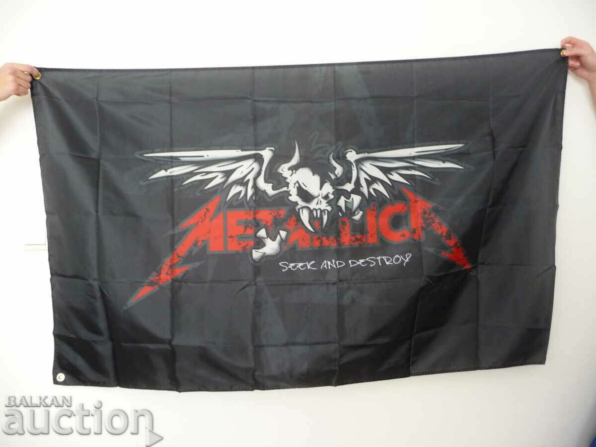Metallica знаме флаг Металика Seek And Destroy heavy metal