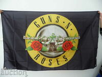 Guns N' Roses знаме флаг Гънс енд Роузес Хард рок Аксел Слаш