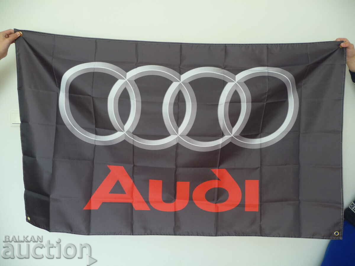 AUDI flag Audi Germany cars cars Quattro advertising
