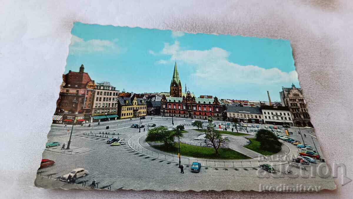 Postcard Malmo Main Square