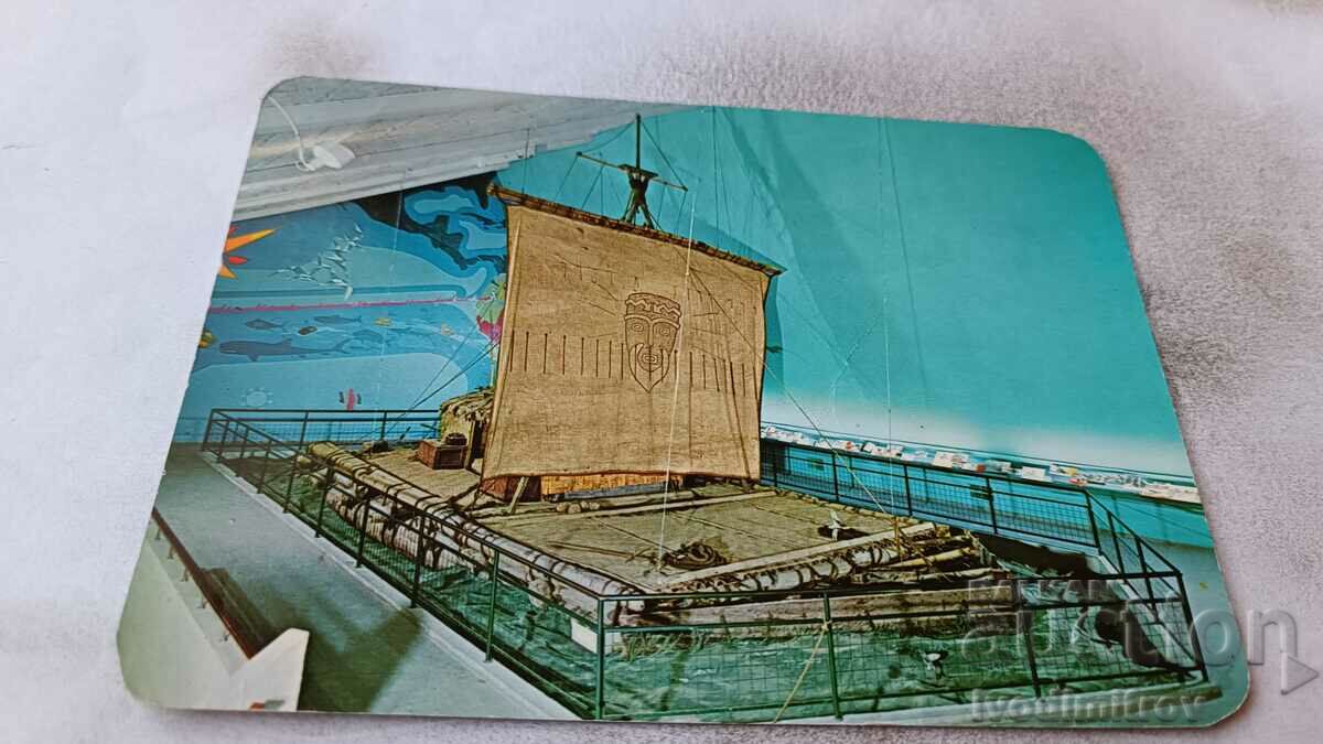 Postcard Oslo Kon-Tiki Museum 1968