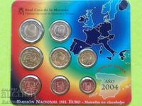 Exchange Euro Coin Set 2004 Spain BU