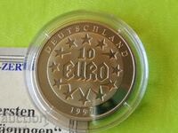 10 Ευρώ 1997 Γερμανία Απόδειξη + Πιστοποιητικό