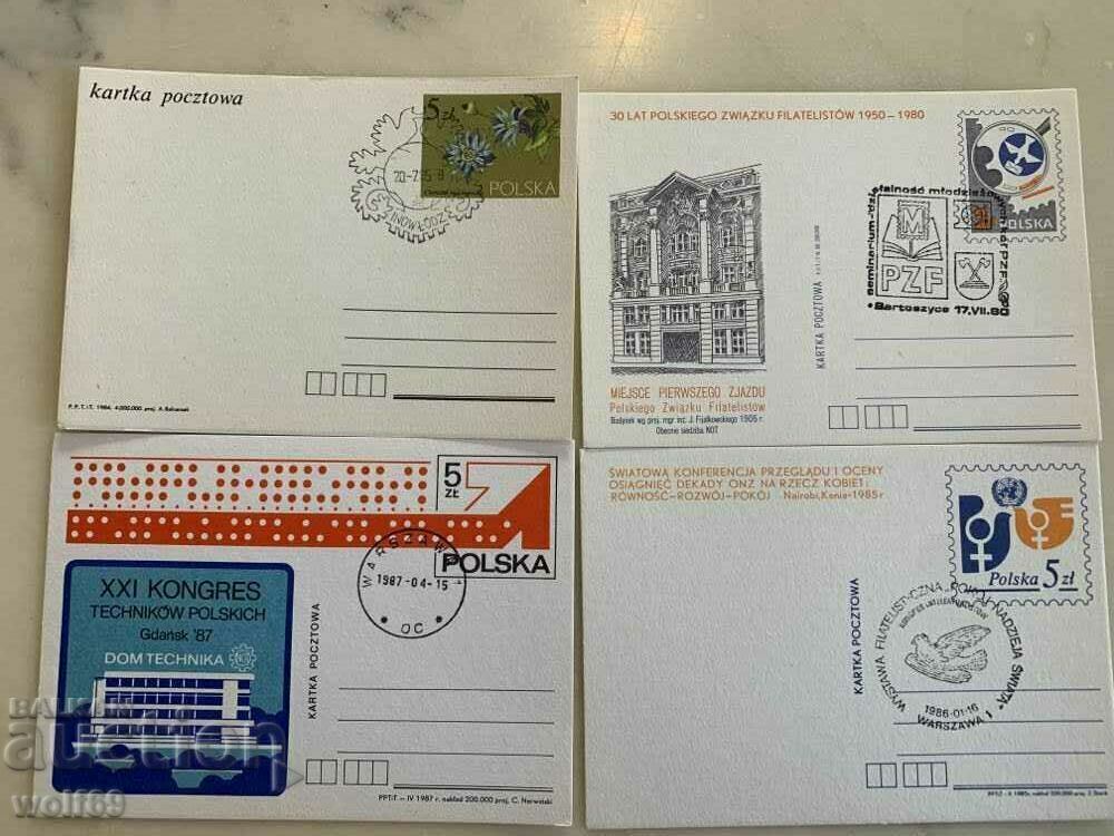 First day cards-Poland-Lot-7 First day cards-Poland-Lot-7