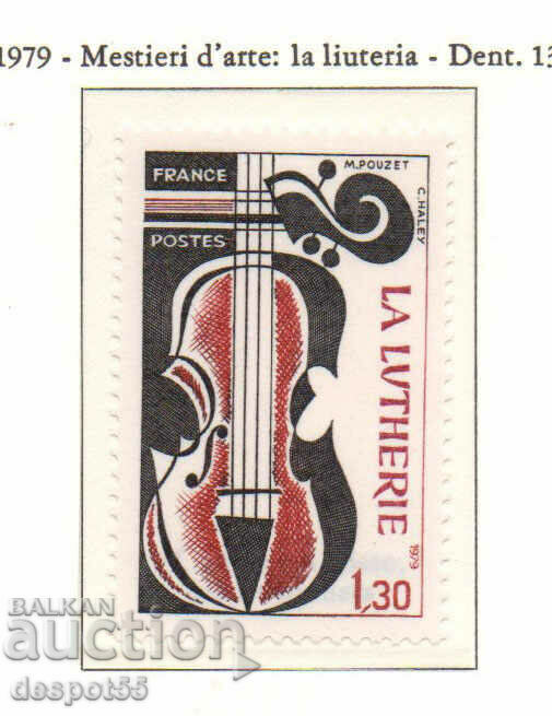 1979. Γαλλία. Χειροτεχνία. Κατασκευή βιολιού.
